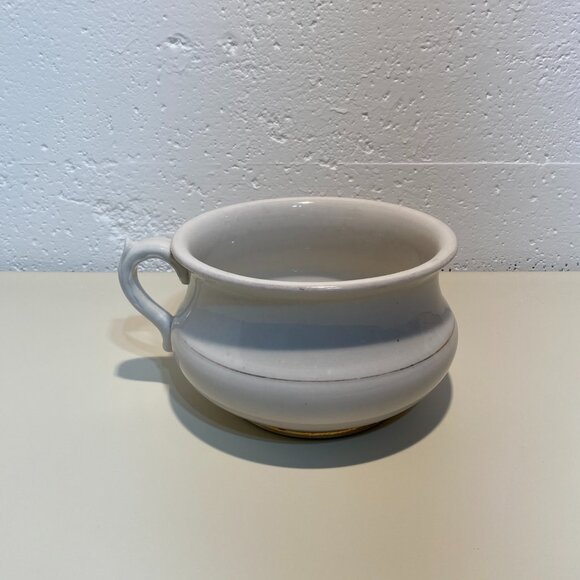 Antique Warwick China Gold Trimmed Chamber Pot - Picture 2 of 9